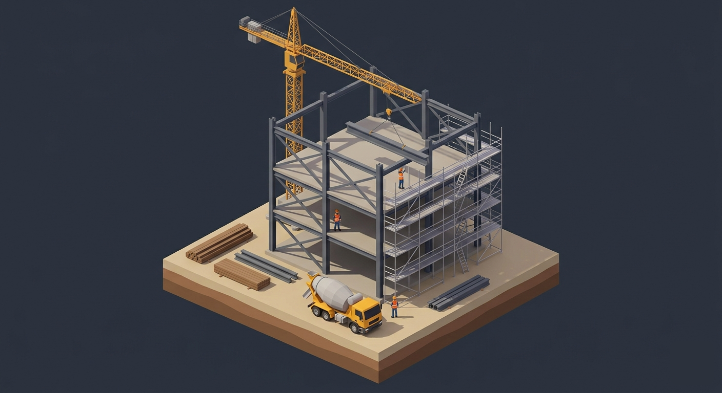 Multi-story building under construction